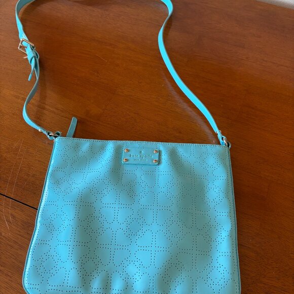Kate Spade Large Swingpack Crossbody Teal Blue New without tags - Picture 3 of 7